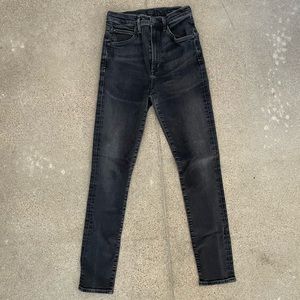 Citizens of Humanity Chrissy Uber High Rise Skinny black wash stretchy size 27